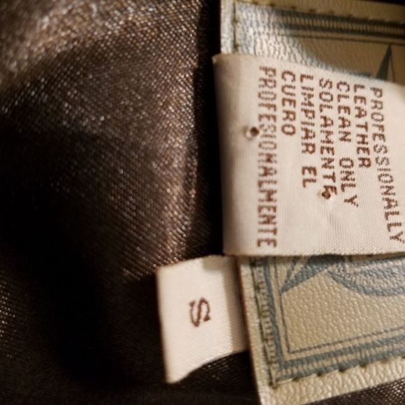 Brown Suede Leather Jacket Size S - Picture 5 of 5